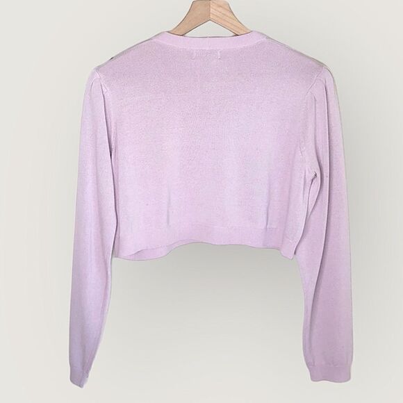 Revolve Majorelle Petunia Pastel Purple/Lilac Crop Sweater NWOT Small - Picture 12 of 15